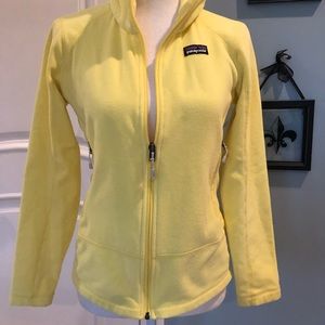 Patagonia Women's XS Yellow Microfleece Zip Jacket